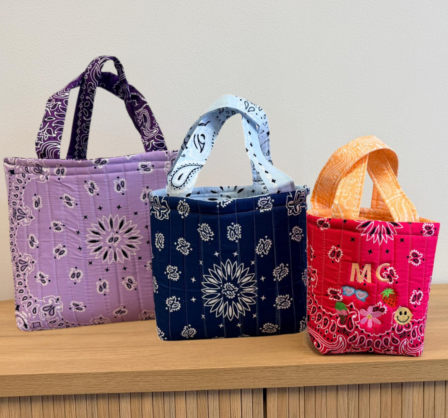 Lined Bandana Bag